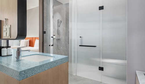 Chambre Standard, 2 lits doubles, vue lac