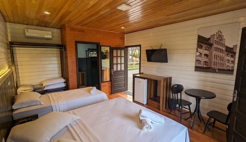 Chalet, plusieurs lits