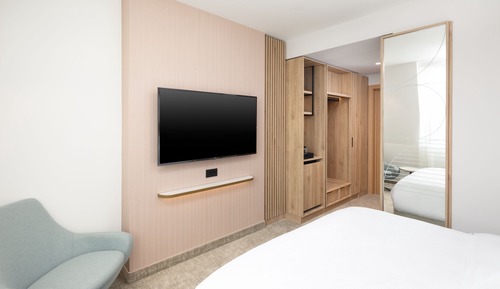 Chambre Standard, 2 lits une place, non-fumeurs, vue ville