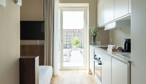 Studio, balcon