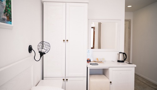 Chambre Double Panoramique, 1 grand lit, salle de bains privée, vue mer