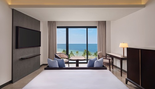 Chambre Premium, 1 très grand lit, vue océan