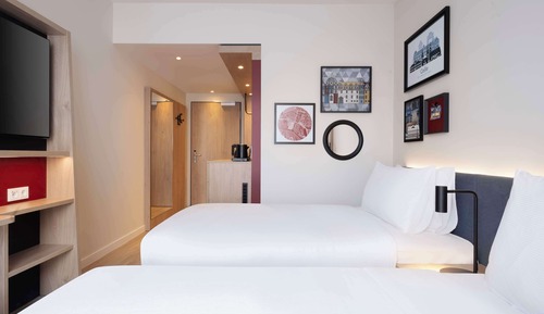 Chambre avec lits jumeaux, 2 lits une place