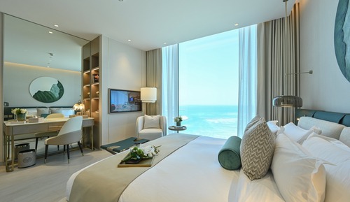 Appartement, 1 très grand lit, vue mer
