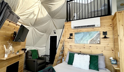 Tente Romantique, 1 chambre, bain à remous, vue baie