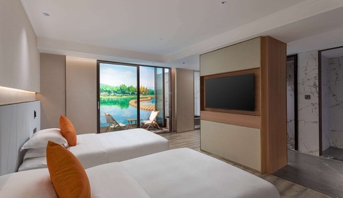 Chambre Affaires, 2 lits une place, non-fumeurs (Hot Spring)