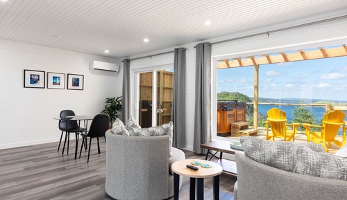 Cottage, vue océan, en front de mer