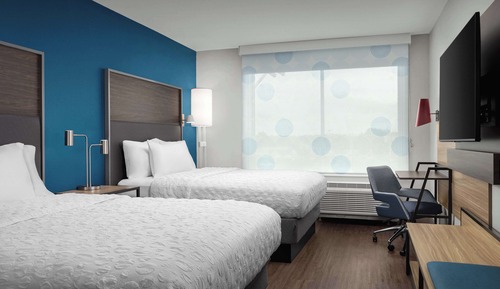 Chambre, 2 grands lits, accessible aux personnes à mobilité réduite (Hearing)