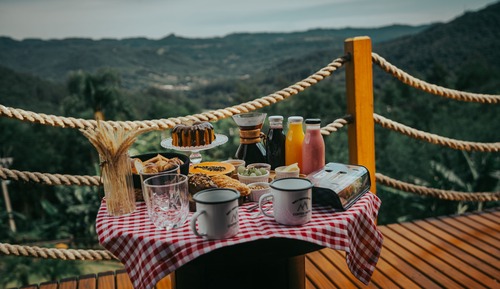 Cabane, 1 grand lit, non-fumeurs, baignoire à jets