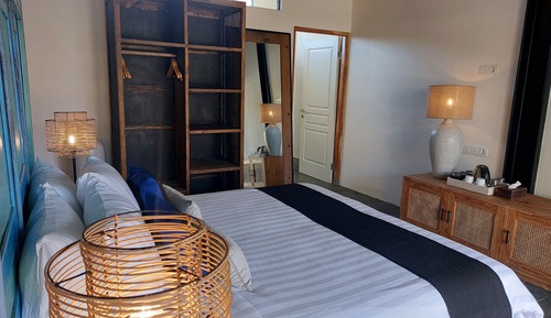 Chambre Supérieure Double ou avec lits jumeaux, 1 très grand lit, terrasse, vue établissement