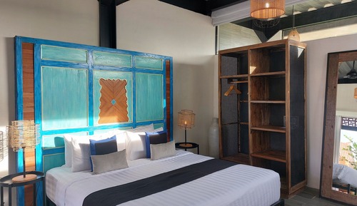 Chambre Supérieure Double ou avec lits jumeaux, 1 très grand lit, terrasse, vue piscine