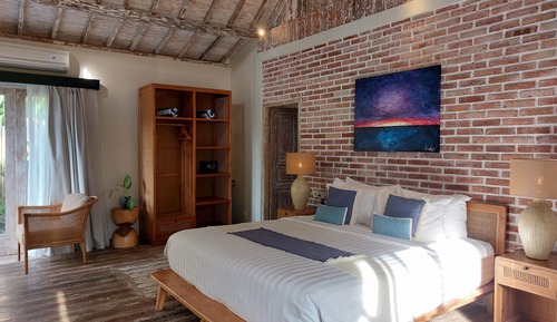 Chambre Deluxe Double ou avec lits jumeaux, 1 très grand lit, piscine privée