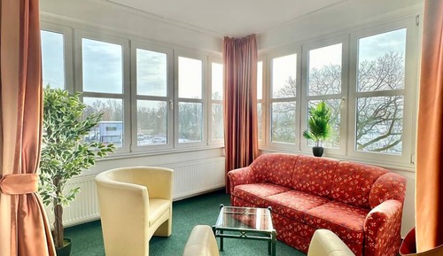 Chambre Standard Double ou avec lits jumeaux, 2 lits une place, vue fleuve, en bord de plage