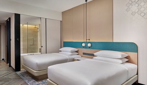 Chambre Club, 2 lits une place, non-fumeurs, vue mer