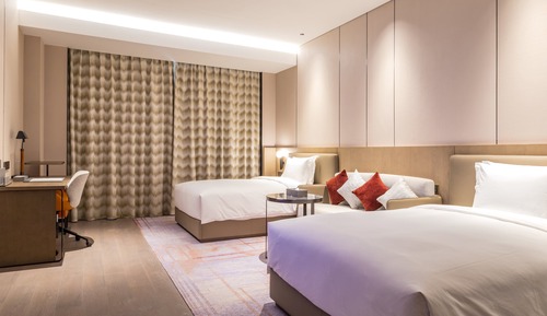 Chambre Standard, 2 lits doubles, accessible aux personnes à mobilité réduite