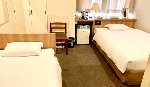 Chambre avec lits jumeaux, 2 lits une place, fumeurs