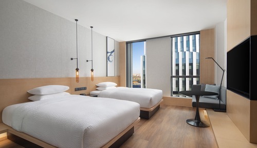 Chambre Deluxe, 2 lits doubles, non-fumeurs, vue ville