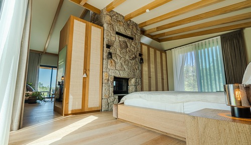 Suite Deluxe, baignoire à jets, vue jardin