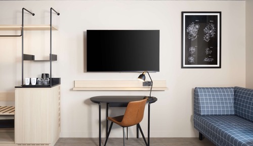 Chambre Standard, 2 lits une place, accessible aux personnes à mobilité réduite (Roll-In Shower)