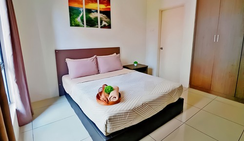 Appartement Deluxe, 2 chambres, vue piscine, en bord de piscine