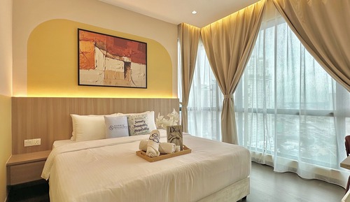 Appartement Familial, 3 chambres, baignoire, vue ville