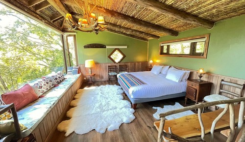 Chambre Supérieure Double ou avec lits jumeaux, salle de bains privée, vue montagne