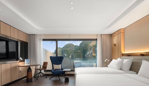 Chambre Double ou avec lits jumeaux, balcon, vue océan (Ocean)