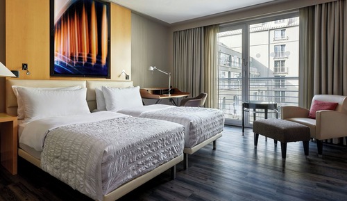 Chambre Deluxe, 2 lits une place, non-fumeurs, vue jardin