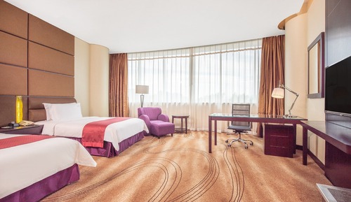 Chambre Premium, 2 lits une place, accès au salon club