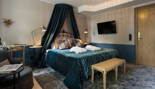 Chambre, 1 grand lit, terrasse