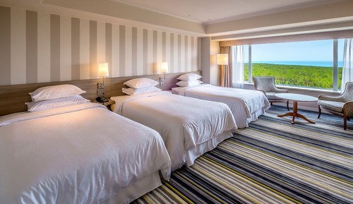 Chambre Triple Deluxe, plusieurs lits, non-fumeurs, vue océan