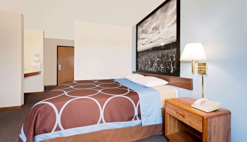Chambre, 1 grand lit, accessible aux personnes à mobilité réduite, non-fumeurs (Mobility)
