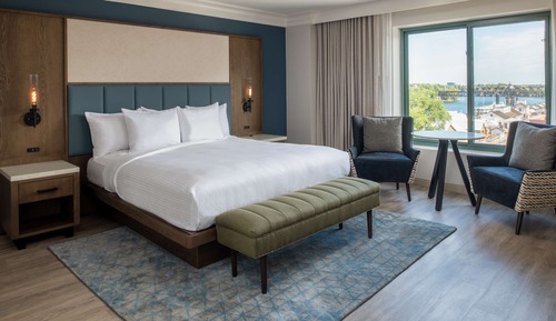 Suite Présidentielle, 1 très grand lit, vue fleuve (2 Room Suite)