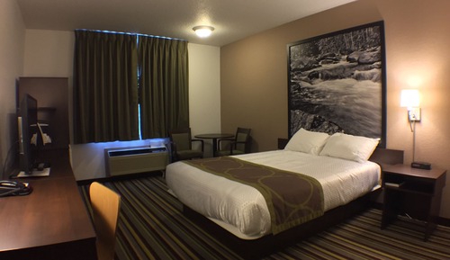 Chambre, 1 grand lit, accessible aux personnes à mobilité réduite, non-fumeurs (Mobility)
