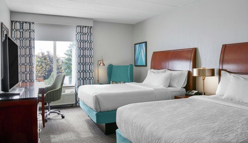 Chambre, 2 grands lits, accessible aux personnes à mobilité réduite