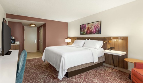 Chambre, 1 très grand lit (Mobility & Hearing, Roll-in Shower)