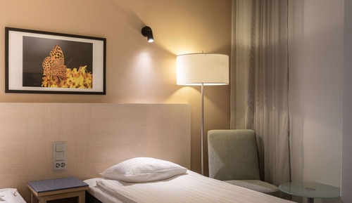 Chambre avec lits jumeaux, pas de fenêtre