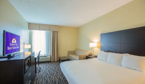Chambre, 1 très grand lit, accessible aux personnes à mobilité réduite, non-fumeurs (Roll in)