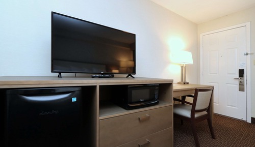 Chambre Exécutive, 1 très grand lit, non-fumeurs, réfrigérateur et four à micro-ondes