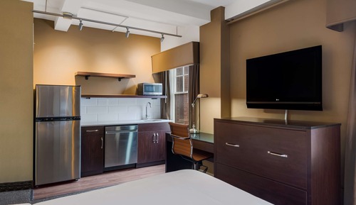 Chambre Standard, 1 grand lit, non-fumeurs, coin cuisine