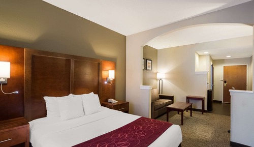 Suite, 1 grand lit et 1 canapé-lit, accessible aux personnes à mobilité réduite, non-fumeurs