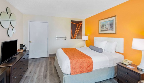 Chambre, 1 grand lit, accessible aux personnes à mobilité réduite, non-fumeurs