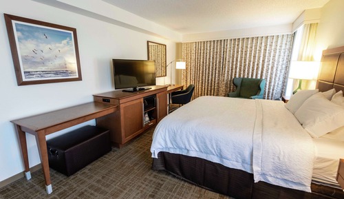 Chambre, 1 très grand lit, accessible aux personnes à mobilité réduite, baignoire