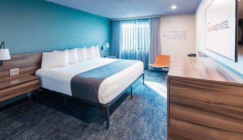 Chambre, accessible aux personnes à mobilité réduite (Single King)