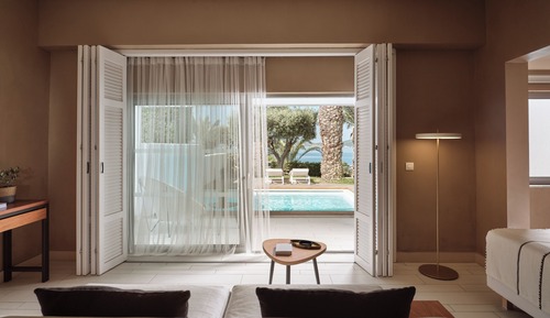Bungalow, piscine privée, vue mer