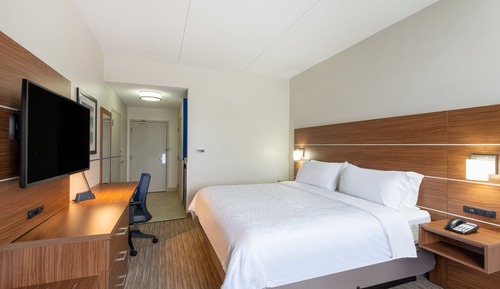 Chambre Standard, 1 très grand lit, accessible aux personnes à mobilité réduite (Roll-In Shower)
