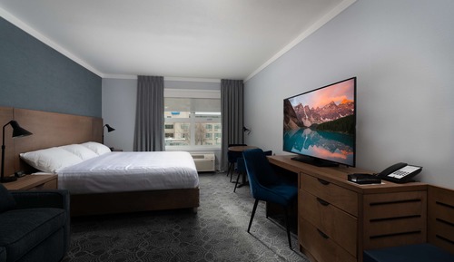 Chambre Standard, 1 grand lit, accessible aux personnes à mobilité réduite, non-fumeurs
