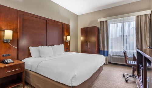 Chambre, 1 très grand lit, accessible aux personnes à mobilité réduite, non-fumeurs