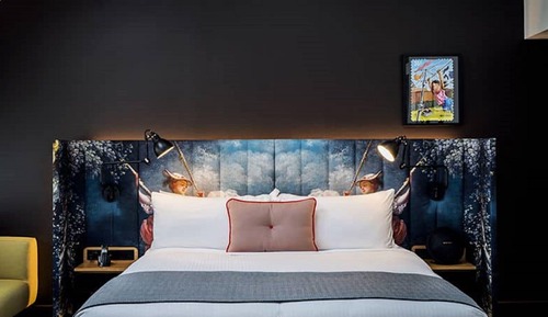 Chambre Luxe, 1 très grand lit, vue marina