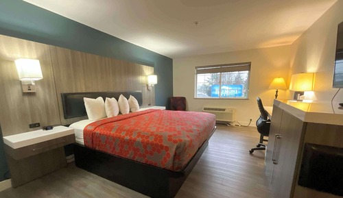 Chambre, 1 très grand lit, accessible aux personnes malentendantes (Mobility, Bathtub w/ Grab Bars)